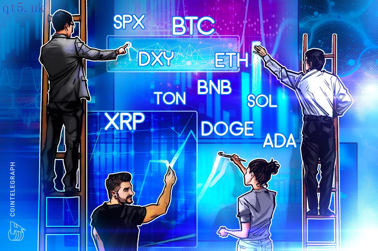 Price analysis 6/24: SPX, DXY, BTC, ETH, BNB, SOL, XRP, TON, DOGE, ADA